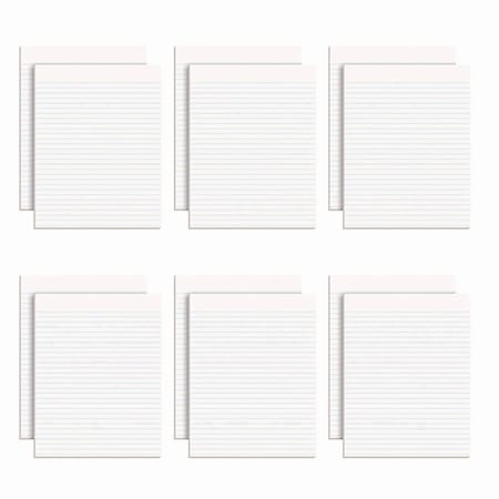 Ampad 8-1/2"x 11" White Glue Top Pads, Pk12 21-112